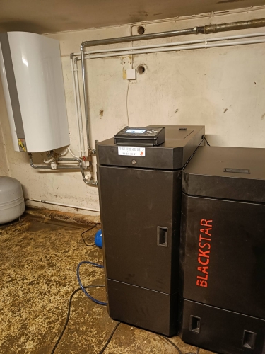 Blackstar pillefyr installeret i Nordjylland